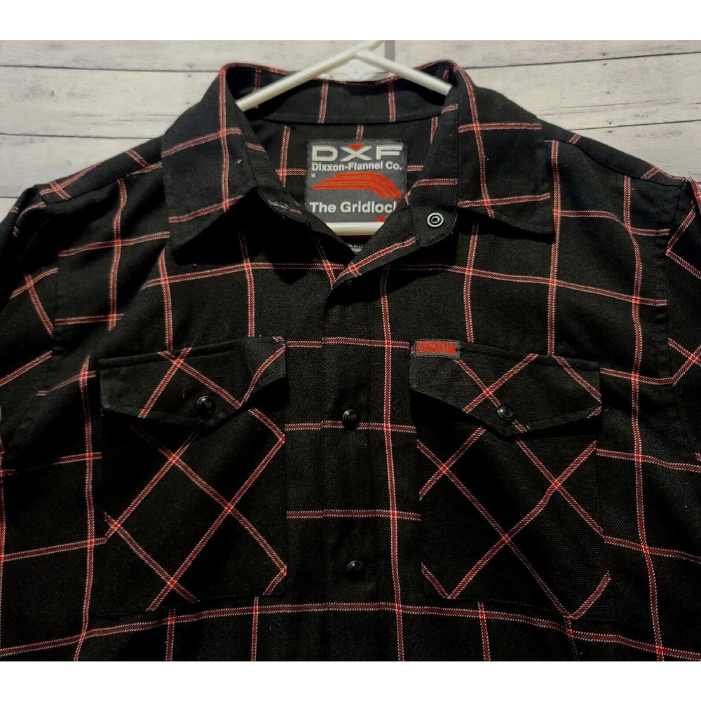 Dixxon Dxf Flannel Gridlock Snap Button Long Slee… - image 3